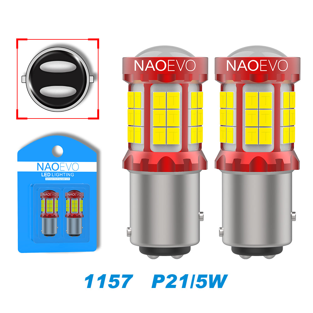 Dual Color T20 LED 7443 W21/5W Bulb 1157 BAY15D P21/5W Led T25