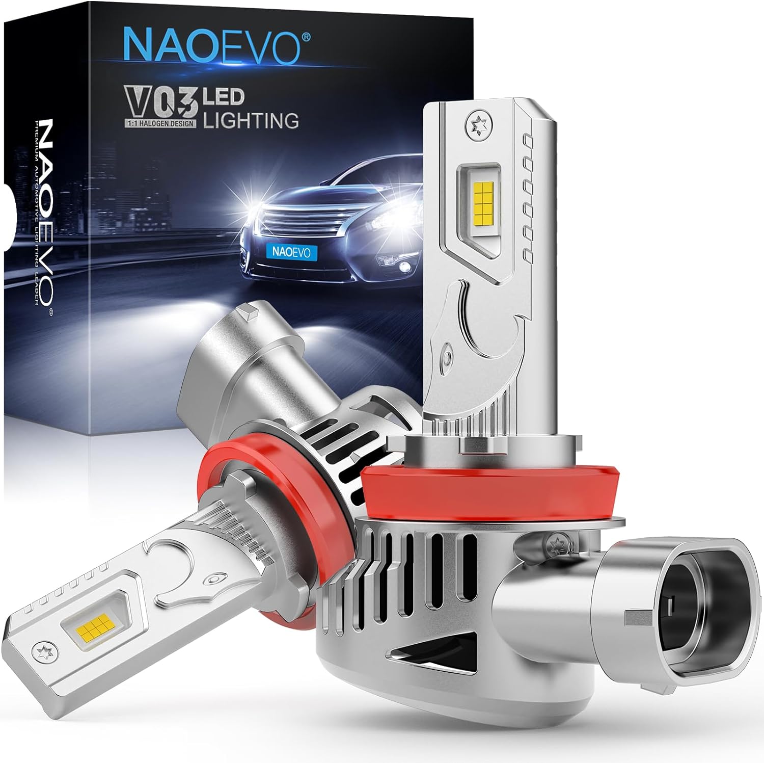 H11 LED Bulbs 70W 8400LM Wireless | NAOEVO V03 Series