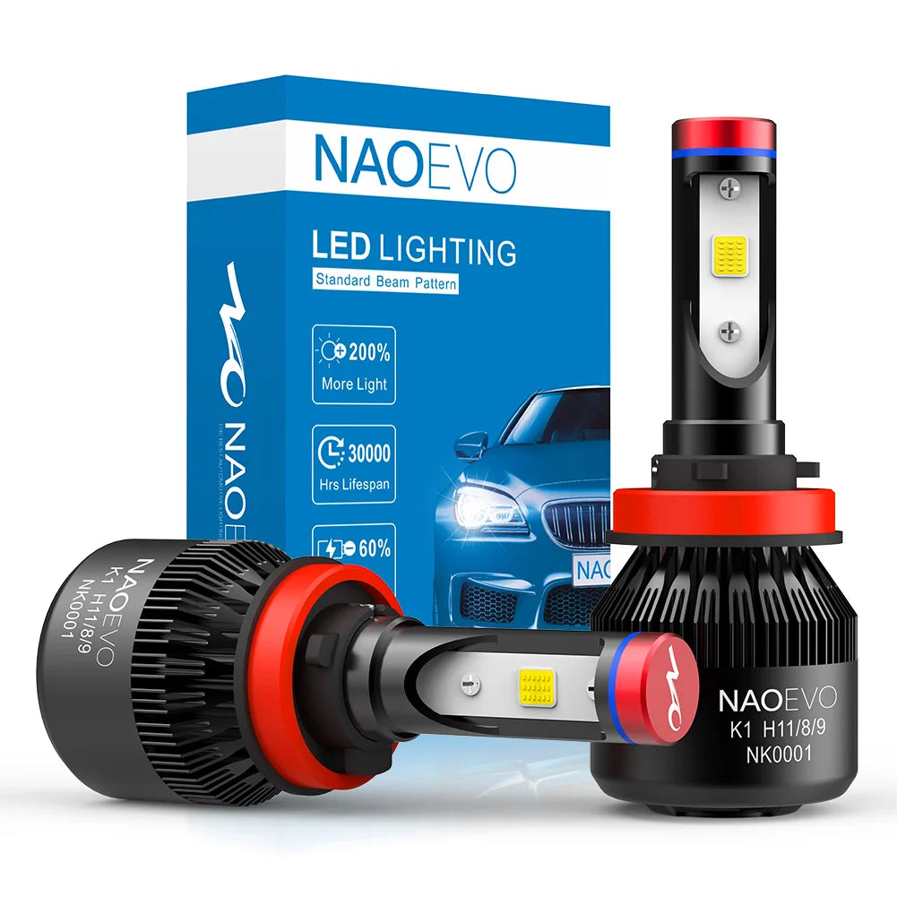 NOVSIGHT Car Projector Headlight H7 Led H7 H11 9005/9006 9012 D5 D2/D4  D1/D3/D8 90W 12000LM 6500K Auto Headlamp Fog Light Bulbs