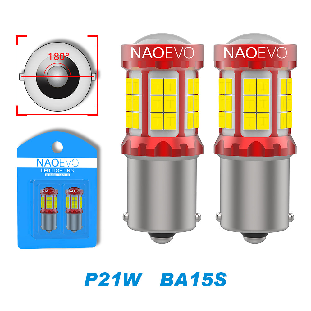 AENVTOL Canbus P21W BA15S LED Reverse Lamps DRL T10 W5W T15 LED Parking  Clearance Lights 7443 7440 W21/5W P27 3157 Signal Light