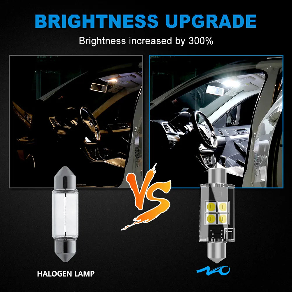 NAO C5W LED CANBUS C10W 12V 3030 SMD Error Free Festoon 31mm 36mm 39mm 41mm  For Car Interior Light Reading License Plate Lamp