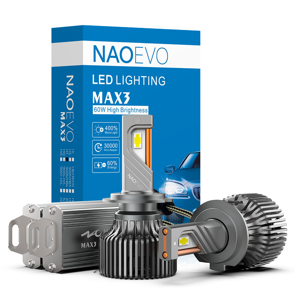 H4 LED Headlight Bulb 120W 13000LM | NAOEVO Max3 Series